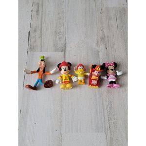Disney Mickey Mouse firefighter Donald Duck fire truck mini Pluto playset toy fi